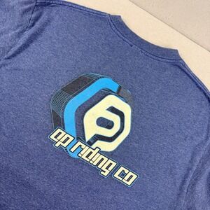 Vintage OP Ocean Pacific Riding Co Long Sleeve T-Shirt Blue Y2K Surf Skate L